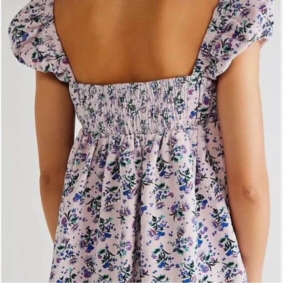 BNWOT Free People Gaia printed tunic mini dress top - Picture 4 of 14